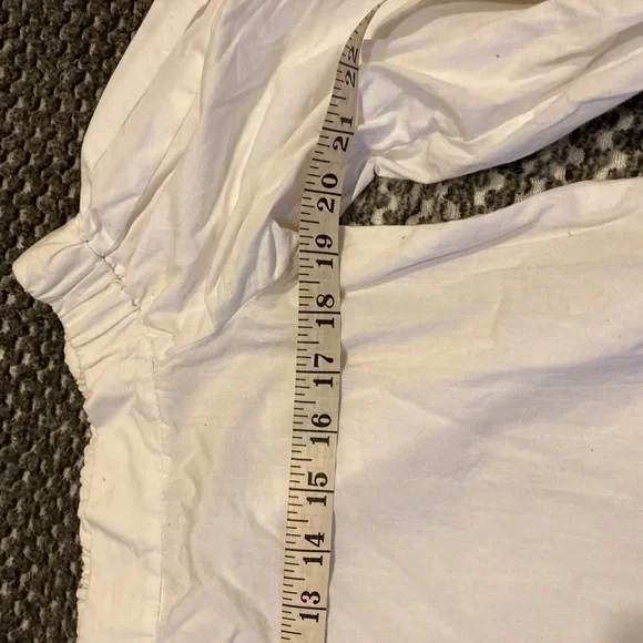 Topshop off shoulder white top, sz8 - Picture 4 of 7